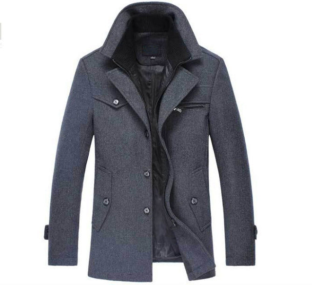 Ricci | Eleganter Woll-Peacoat für Herren