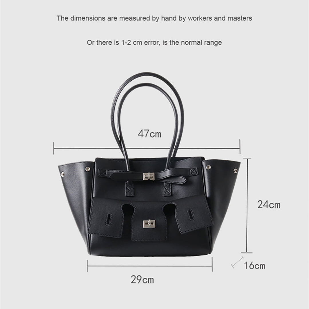 Likasi | Elegante Lederhandtasche mit Schnalle