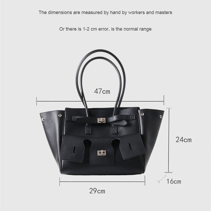Likasi | Elegante Lederhandtasche mit Schnalle