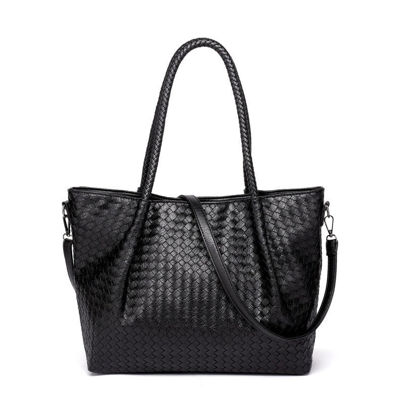 Encarnación | Schwarzer Flecht‑Tote vegan