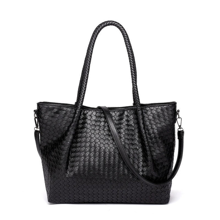 Encarnación | Schwarzer Flecht‑Tote vegan