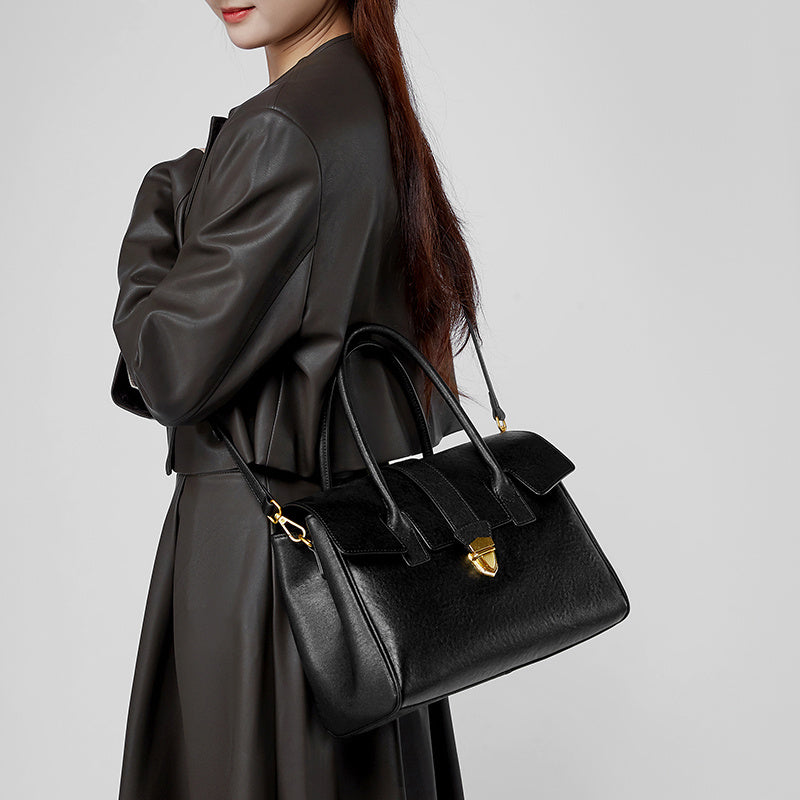 Guilin | Klassische Leder‑Satchel
