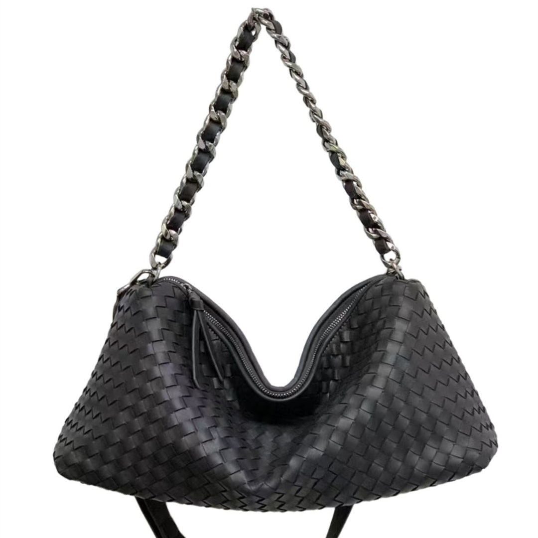 Nanchang  | Gewebte Leder‑Hobo‑Tasche