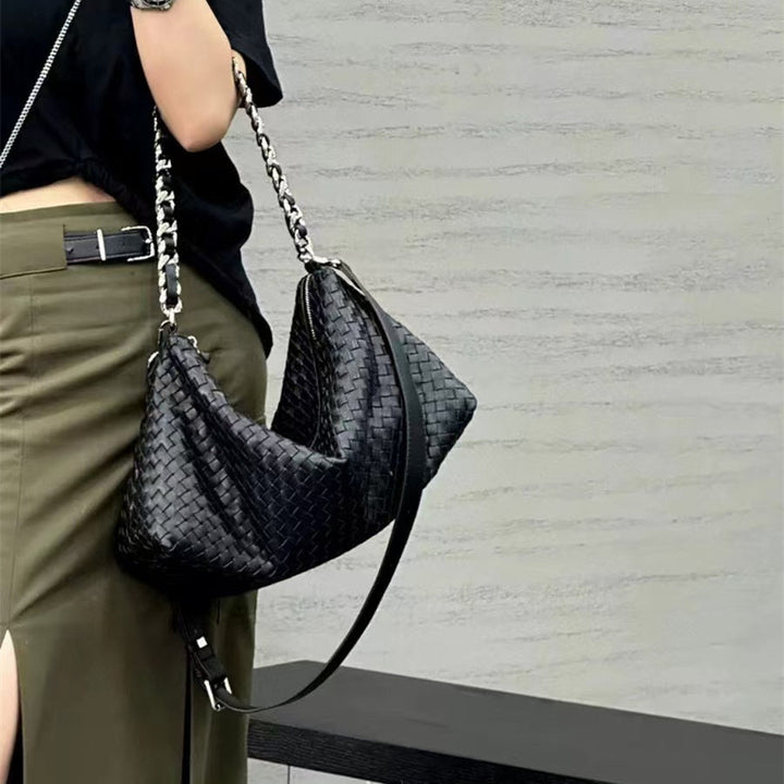 Nanchang  | Gewebte Leder‑Hobo‑Tasche
