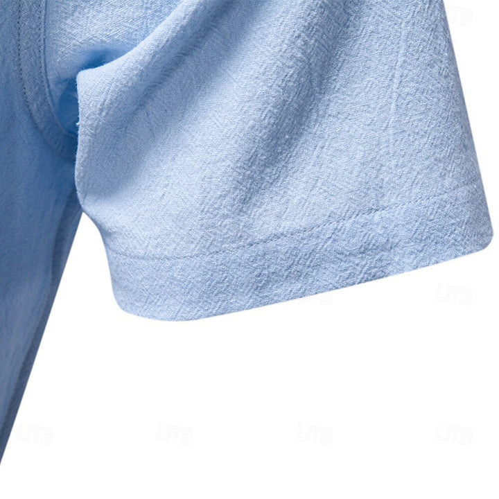 Nolen | Baumwollhemd mit Stehkragen