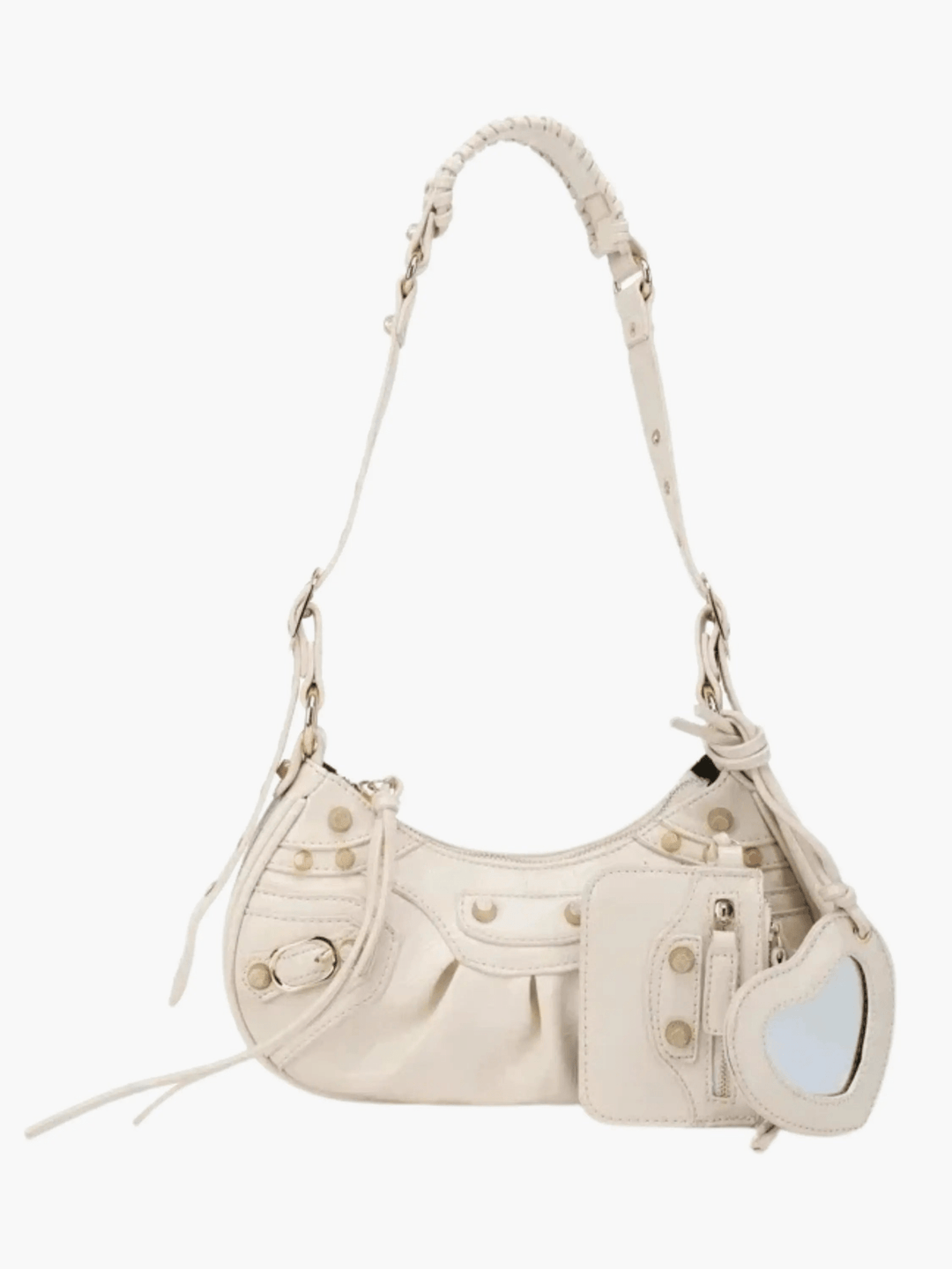 Segovia | Studded Shoulder Bag mit Mini‑Pouch