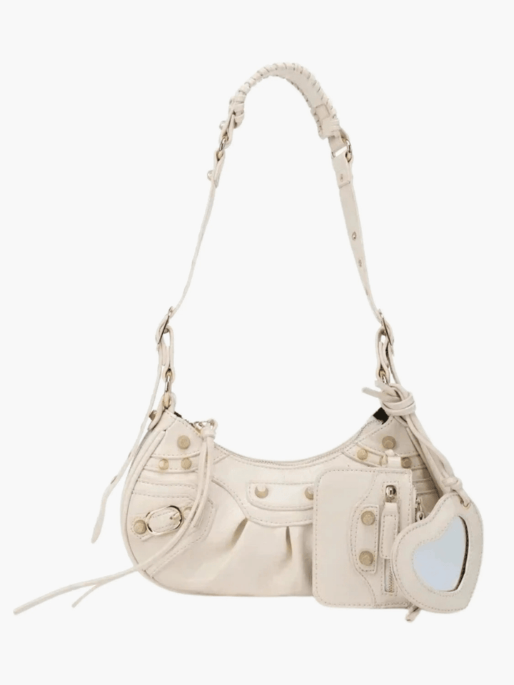 Segovia | Studded Shoulder Bag mit Mini‑Pouch