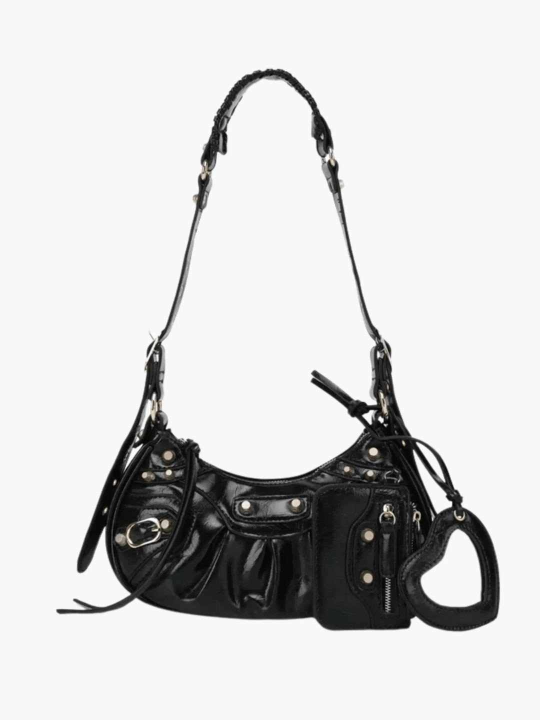 Segovia | Studded Shoulder Bag mit Mini‑Pouch