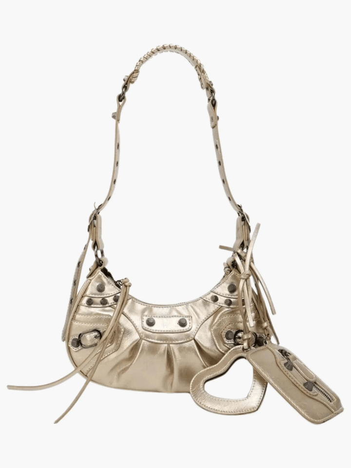 Segovia | Studded Shoulder Bag mit Mini‑Pouch