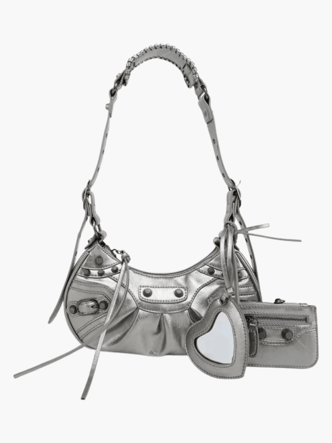 Segovia | Studded Shoulder Bag mit Mini‑Pouch