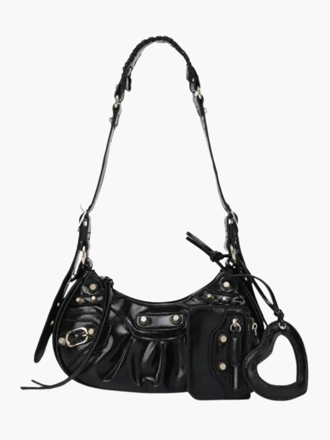 Segovia | Studded Shoulder Bag mit Mini‑Pouch